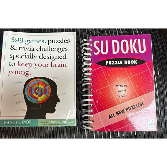 Other - Brain Game Books (lot of 2) Sudoku and 399 games, puzzles for your brain